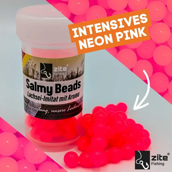 Salmy Beads Shrimp pink 8 mm 60 Stück Forellenköder Lachsei Imitat Zite Fishing_auswahl1