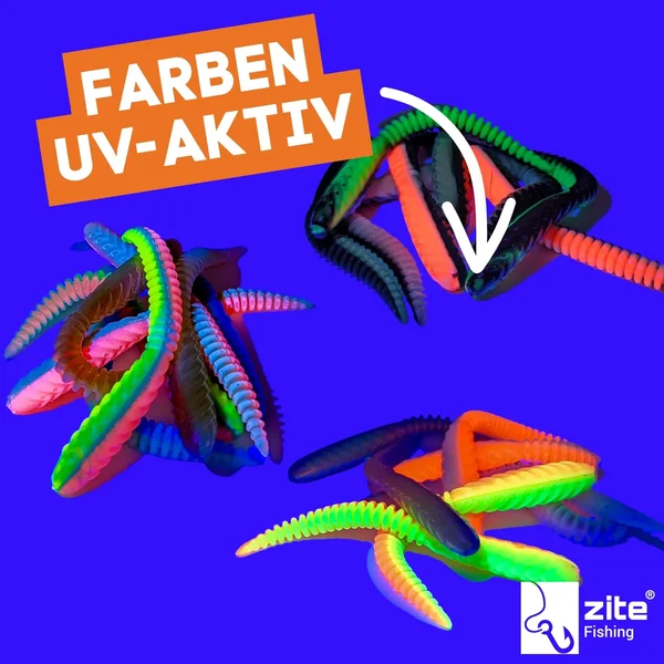 Twerky Tailer Gummiköder Forelle Starterset mit Tungsten Jighaken & Cheburashka Zite Fishing_auswahl3