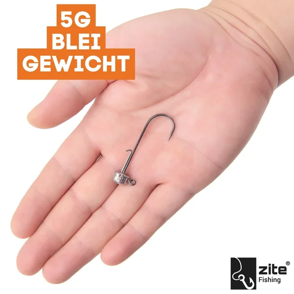 Stand Up Jigs 4/0# 5g für Gummiköder - Jighaken Grundangeln 5 Stück im Pack_auswahl2