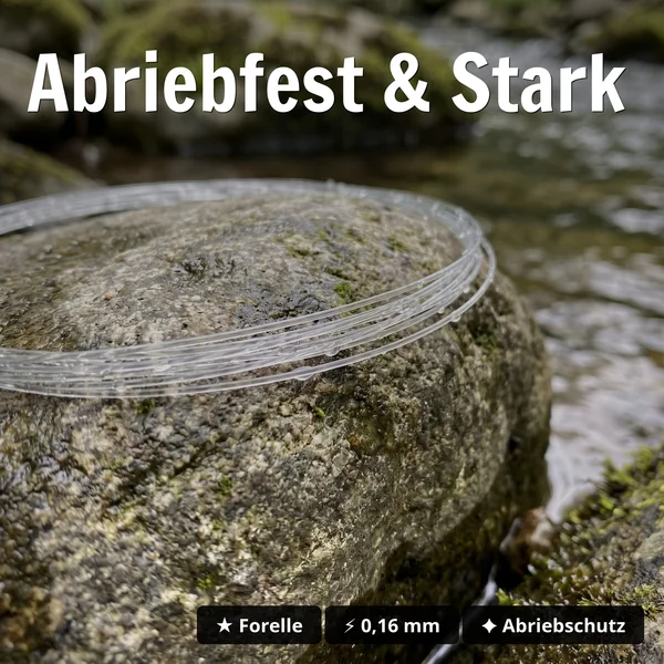 Premium Owner Vorfachhaken Forelle Größe 8# mit Fluorocarbon Schnur 10 STK Angelfertig montiert_auswahl3