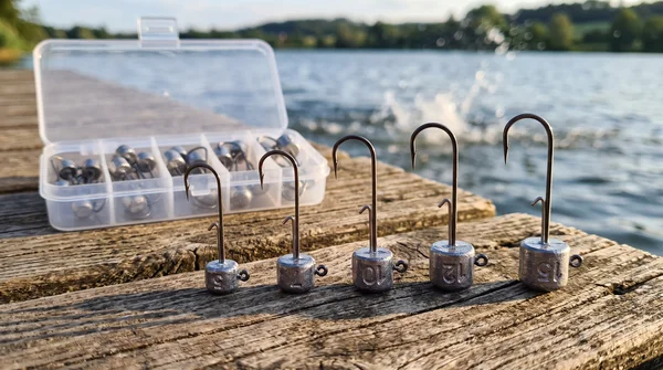 Zite Fishing Stand Up Jig Set 5-15g für Gummiköder - Jighaken Grundangeln 25 Stück in Sortierbox_auswahl5