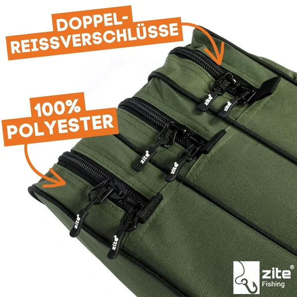 Rutentasche 170 cm mit 3 Innenfächern inkl. 2 Köderboxen – Polyester Angelruten-Futteral Zite Fishing_auswahl5