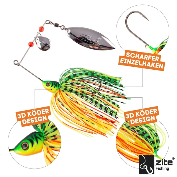 Reizköder Starterset - Inzite Rotator & Blader Set mit Gratis Trailer-Baits für Zander & Barsch_auswahl3