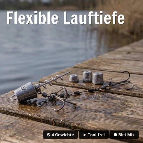 Zite Fishing Variables Hechtsystem S 9cm Natur 5-20g - ideal für Gummiköder 15-20 cm_auswahl3