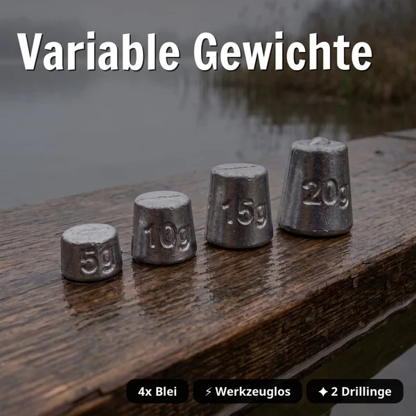 Zite Fishing Variables Hechtsystem L 13cm Natur 5-20g - ideal für Gummiköder 21-26 cm_auswahl3