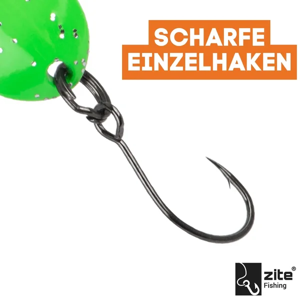 The Troutforce Spoon ZAP! 1,7 g – Glitza Starflare – UV-aktiver UL Spoon für Forellen Zite Fishing _auswahl2
