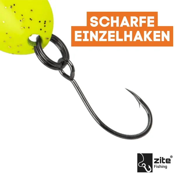 The Troutforce Spoon ZAP! 1,7 g – Neon Genius – UV-aktiver UL Spoon Zite Fishing_auswahl2