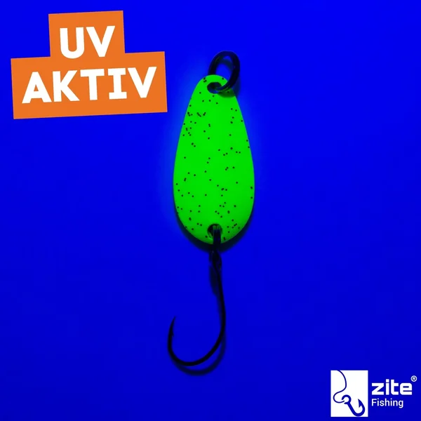 The Troutforce Spoon ZAP! 1,7 g – Neon Genius – UV-aktiver UL Spoon Zite Fishing_auswahl3