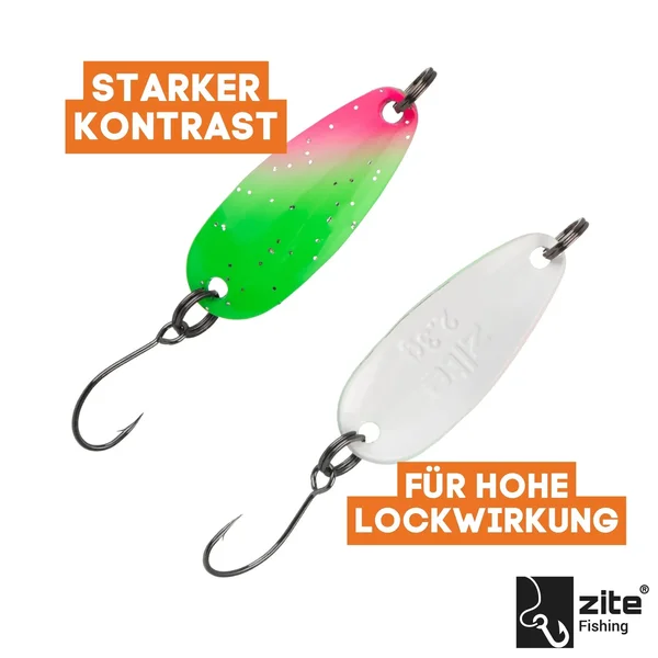 The Troutforce Spoon BAMF! 2,3 g – Glitza Starflare – UV-aktiver Forellenspoon Zite Fishing _auswahl4