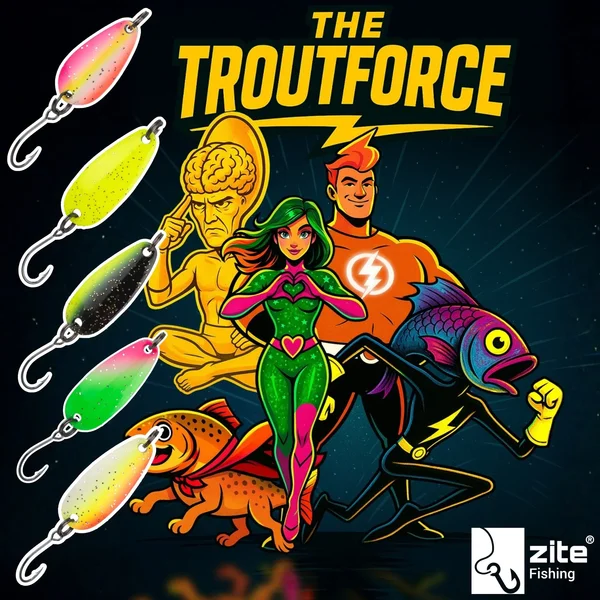 The Troutforce Spoon BAMF! 2,3 g – Glitza Starflare – UV-aktiver Forellenspoon Zite Fishing _auswahl6