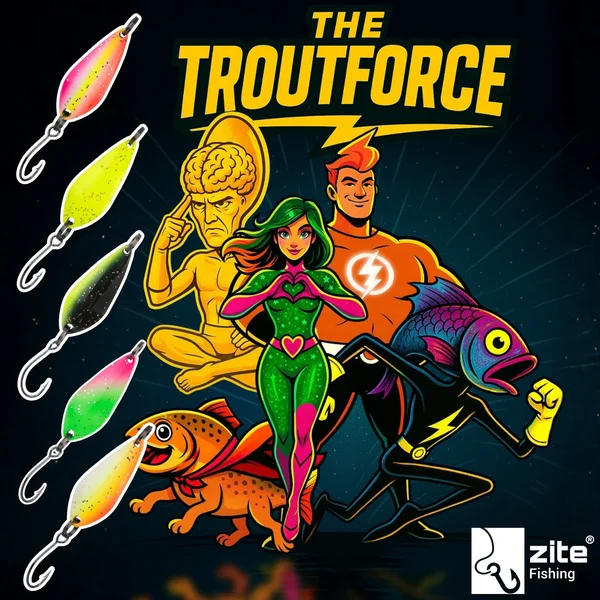 The Troutforce Spoon KAPOW! 2,8 g – Glitza Starflare – UV-aktiver Forellenspoon Zite Fishing _auswahl6