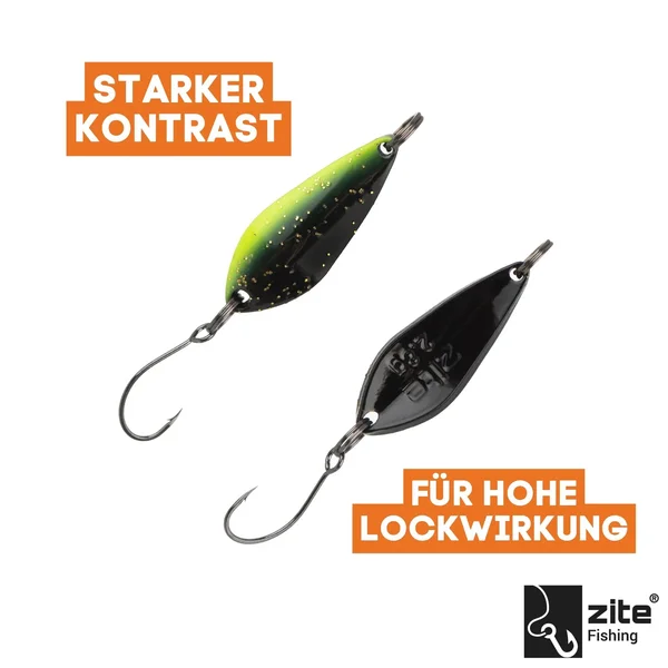 The Troutforce Spoon KAPOW! 2,8 g – Shockscale – UV-aktiver Spoon für Forellenangeln Zite Fishing_auswahl4