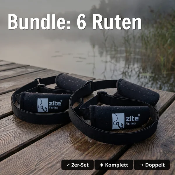 Rutenschutz Set verstellbar – 3x 2er-Pack für 6 Ruten | Neopren 80–220 cm Zite Fishing _auswahl10