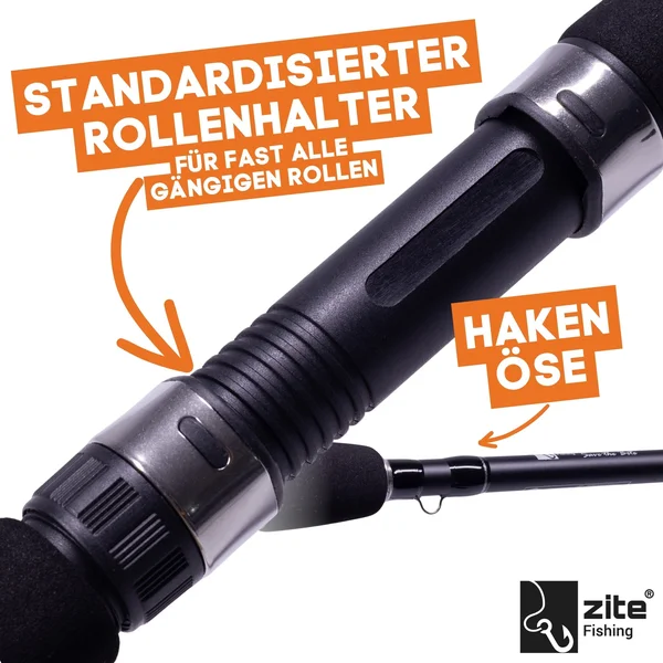 Zite Fishing Inzite Base Stick Perch 225cm 5–20g Barschrute mit Spinning Reel Base 2000 bespult Angelrolle 5+1_auswahl1