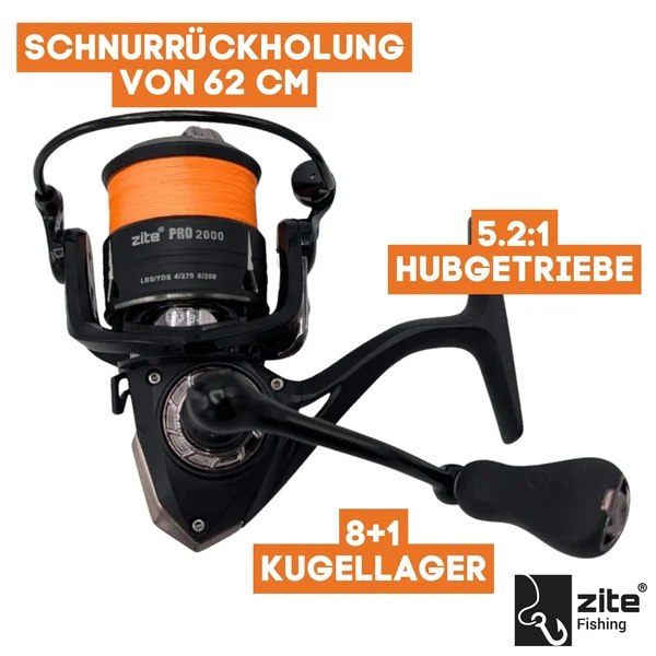 Zite Fishing Inzite Pro Stick Perch 225cm 5–20g Barschrute mit Spinning Reel Pro 2000 bespult Angelrolle 8+1_auswahl5