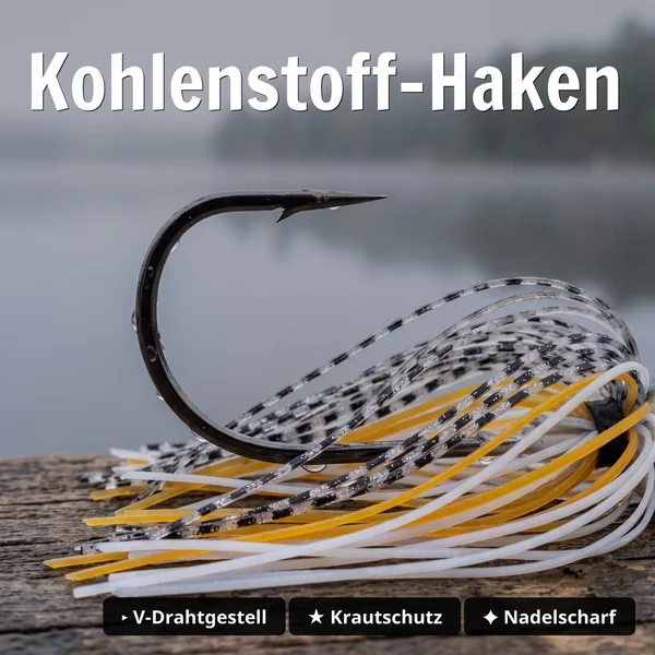 Inzite Rotator Spinnerbaits 10g – Haken 3/0 – Banana Peel – mit Doppelspinnerblatt & Fransen_auswahl2