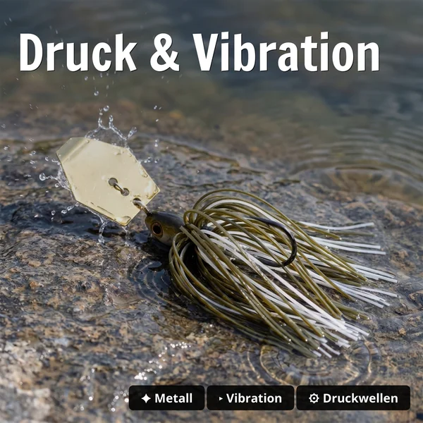 Inzite Blader Bladed Jig 10 g – Haken 3/0 – Golden Coconut – Starke Vibration & Trailerfähig_auswahl3