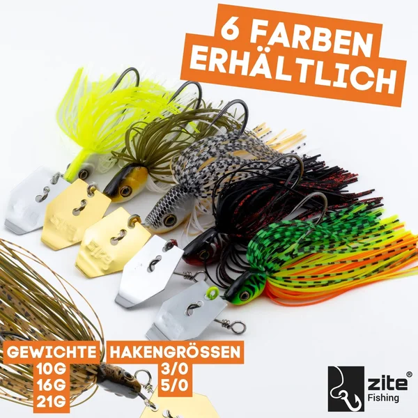 Inzite Blader Bladed Jig 10 g – Haken 5/0 – Banana Peel – Starke Vibration & Trailerfähig_auswahl2
