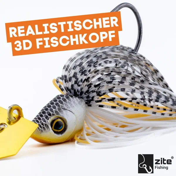  Inzite Blader Bladed Jig 21 g – Haken 3/0 – Lemon Drop – Starke Vibration & Trailerfähig_auswahl6