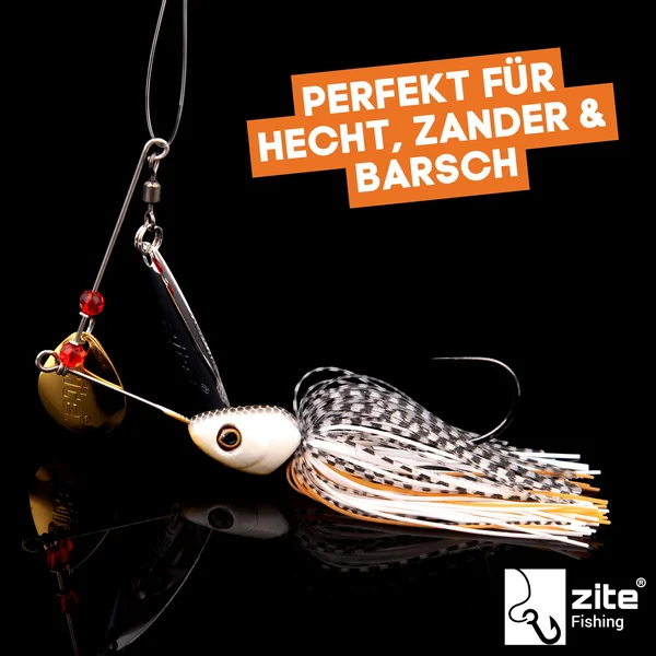 Zite Fishing Inzite Pro Stick Starter-Set Hecht Spinning Reel Pro 4000 bespult, Spinnerbait, Snaps & Inzite Braw_auswahl9