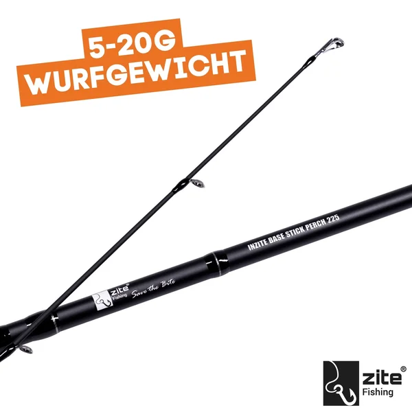 Barsch Base Komplettset - Inzite Base Stick Perch, Spinnig Reel Base 2000 bespult & GRATIS Gummiköder + Montagen_auswahl1