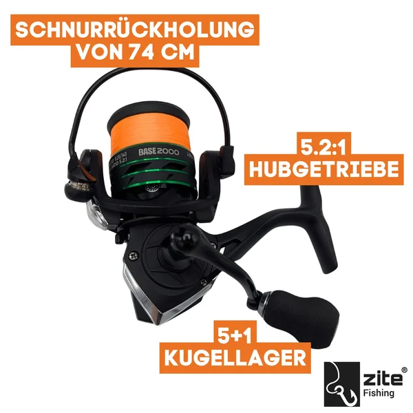 Barsch Base Komplettset - Inzite Base Stick Perch, Spinnig Reel Base 2000 bespult & GRATIS Gummiköder + Montagen_auswahl2