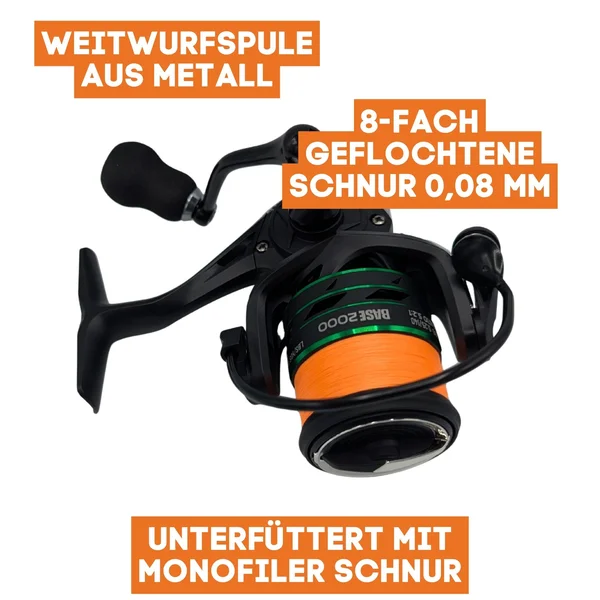 Barsch Base Komplettset - Inzite Base Stick Perch, Spinnig Reel Base 2000 bespult & GRATIS Gummiköder + Montagen_auswahl4