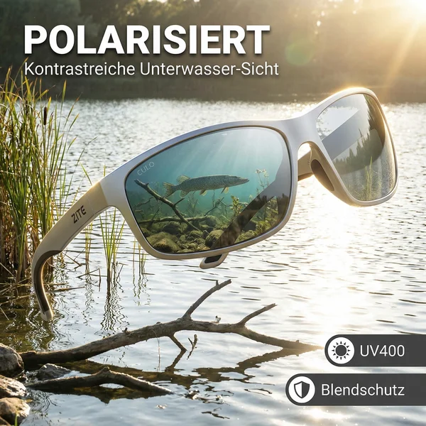 Zite Fishing Polarisationsbrille Culo – Silber verspiegelt mit UV400-Schutz, schwimmfähig & Hardcase_auswahl3