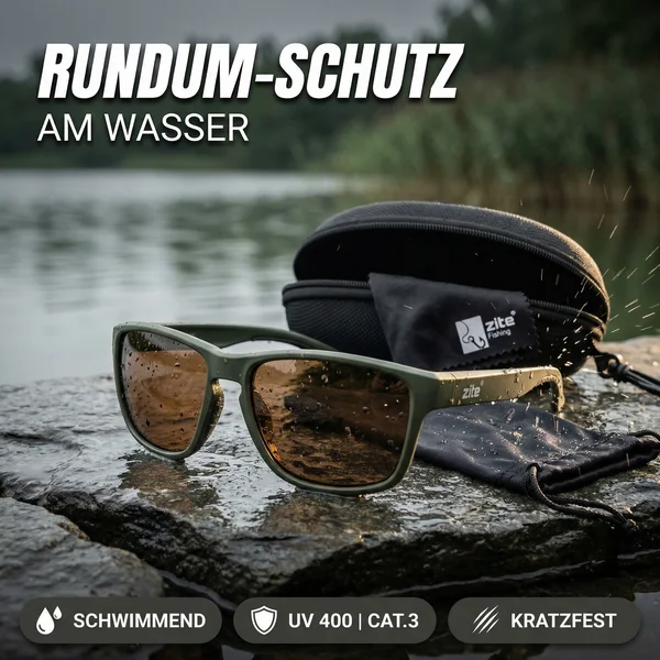 Zite Fishing Polarisationsbrille Culo – Braun mit UV400-Schutz, schwimmfähig & Hardcase_auswahl4