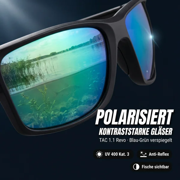 Zite Fishing Polarisationsbrille Orus – Blaugrün verspiegelt mit UV400-Schutz, schwimmfähig & Hardcase_auswahl3