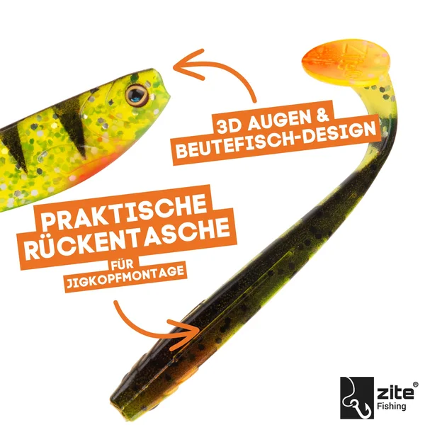 Inzite Pro Stick Barsch-Set - 225 cm Angelrute & Spinning Reel Pro 2000 bespult + Zubehör wie Schnur, Jighaken, Gummifis_auswahl7