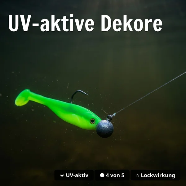 Zite Fishing Ready Rigged Pershads 8cm – 5 Gummifische fertig montiert auf Jighaken für Barsch & Zander_auswahl3