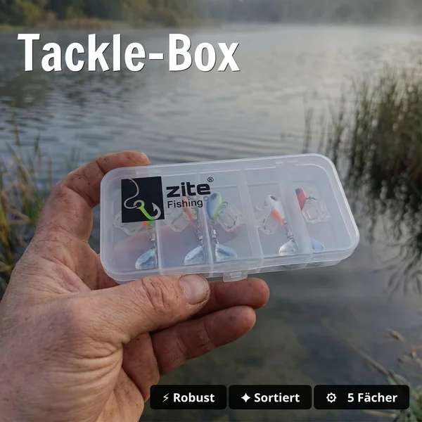 Zite Fishing Jigspinner Set Neon M 5g – 5 Spin-Jigs im Ultralight-Set mit Tackle-Box_auswahl3