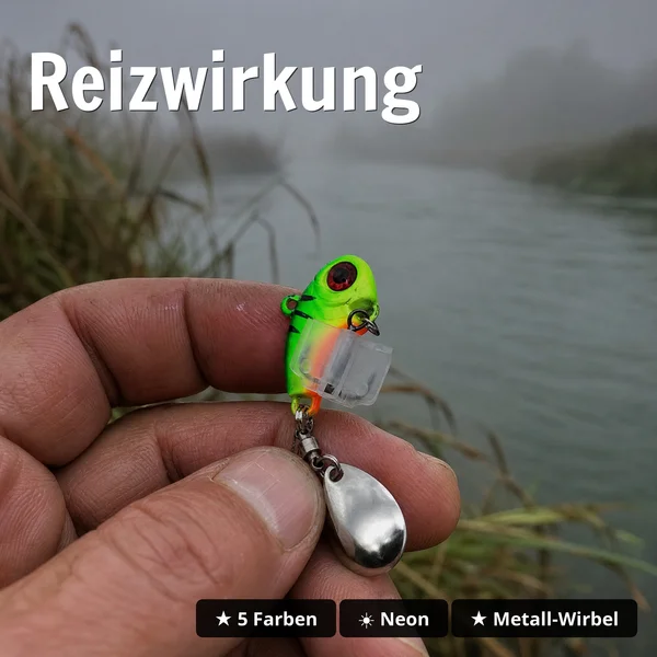 Zite Fishing Jigspinner Set Neon L 20g – 5 Köder in Neonfarben für Zander & Hecht_auswahl4