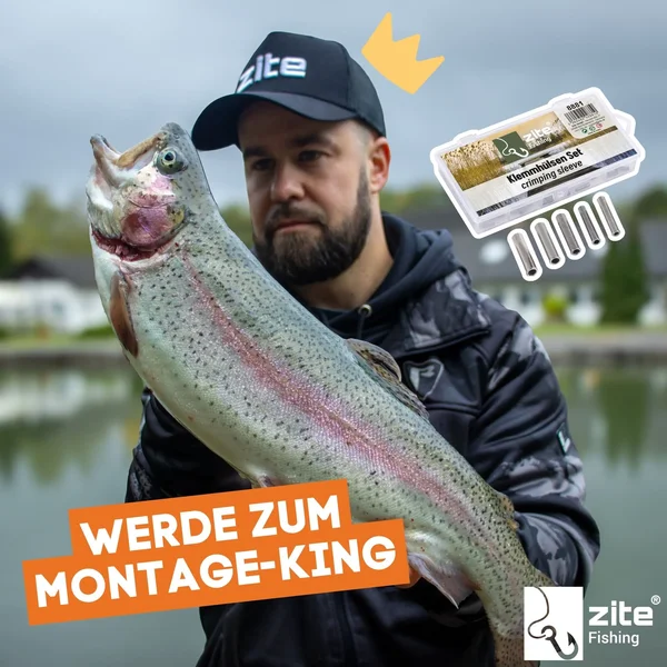 Klemmhülsen Set 100 Stück 5 Größen in Box Angelzubehör Zite Fishing_auswahl4