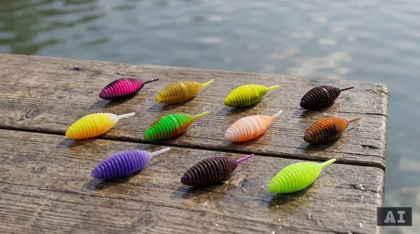 Big Bug Toxic Berry Knoblauch 5 cm Forellenköder mit Aroma, 8 Stück Gummiköder für UL-Angeln_auswahl1