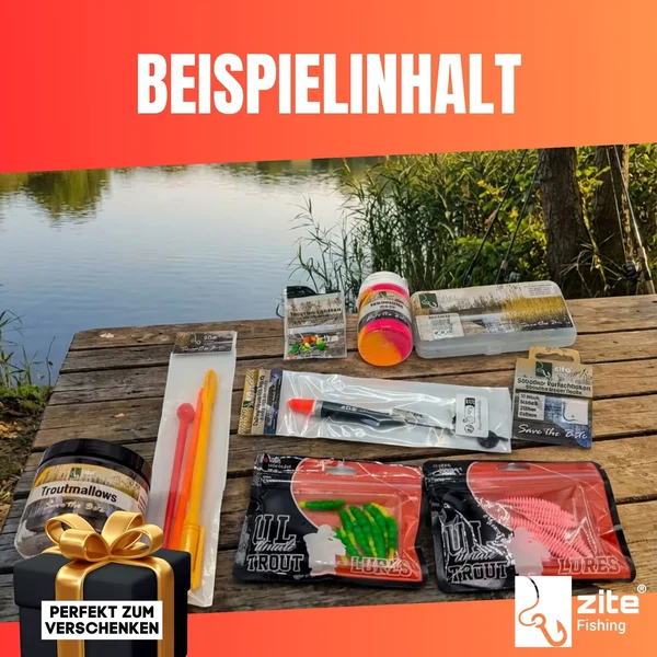Wundertüte Forelle XL – Forellen Angelzubehör Überraschungsbox Anglergeschenk_auswahl3
