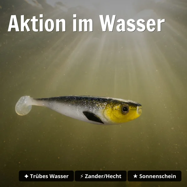 Zite Fishing Inzite Shad Golden Voltage 15,5 cm – Gummifisch für Zander & Hecht, 4 Stück_auswahl3