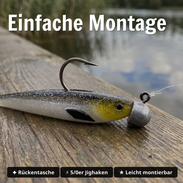 Zite Fishing Inzite Shad Golden Voltage 15,5 cm – Gummifisch für Zander & Hecht, 4 Stück_auswahl4