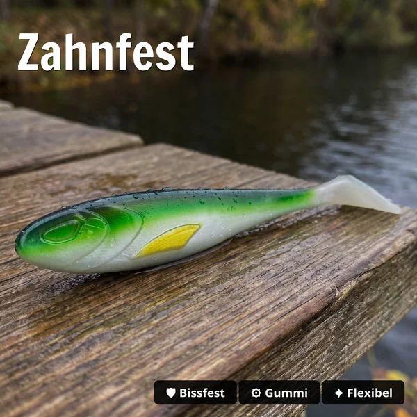 Zite Fishing Inzite Flanker Gummifisch Green Shiner 23,5 cm - Großhecht Köder im 2er Pack_auswahl2