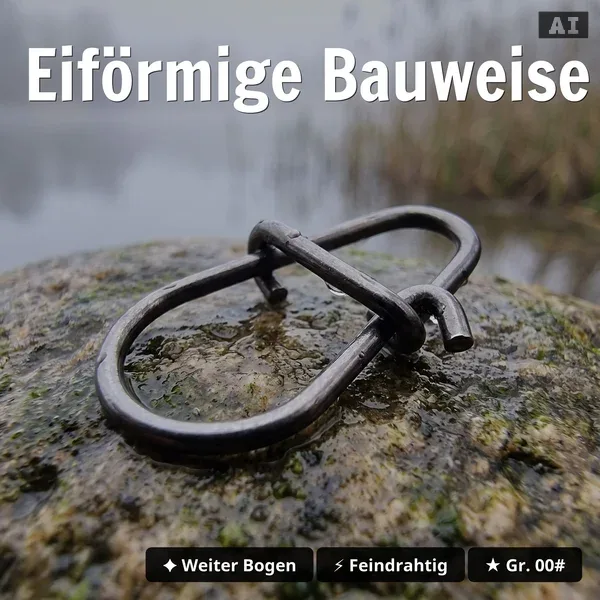 Zite Fishing Egg Snaps Gr. 00# - Karabiner 9 kg Tragkraft, 30 Stück, für Spinnfischen auf Barsch, Zander & Hecht_auswahl2