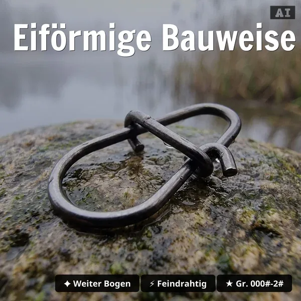 Zite Fishing Egg Snap Set Gr. 000#-2# – 150 Stück Schnellverschluss-Karabiner in Box, für Barsch, Zander & Hecht_auswahl2