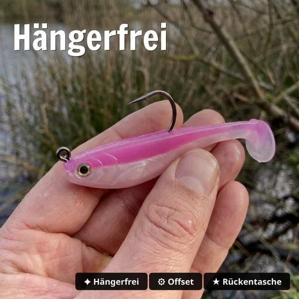 Zite Fishing Inzite Pershad Pink Blush Gummiköder 8 cm – 7 Stück Softbait für Barsch, Zander & Hecht_auswahl4