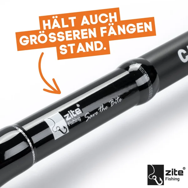 Karpfenrute 3 Stück im Set 360cm 3lbs -  Steckrute mit 3-teiligen Composite Carbon Blank für Karpfenangeln_auswahl4