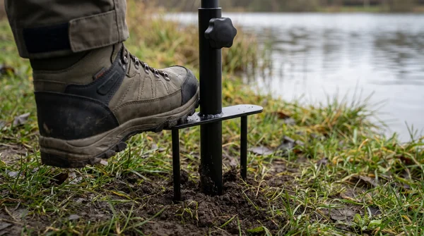 Zite Fishing Schirmstütze Deluxe – Metall Erdanker 3-Spieß-System für Angelschirme_auswahl1
