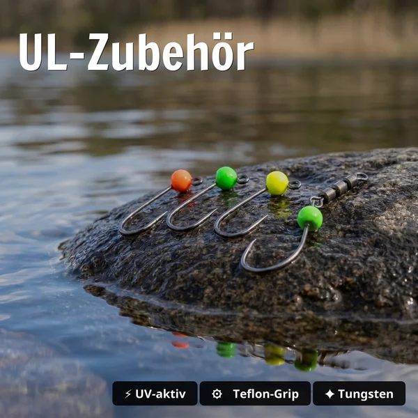 Zite Fishing No Mercy UL Pro Box Set – 128 Forellen Gummiköder + Haken & Knoblauch-Spray GRATIS_auswahl2