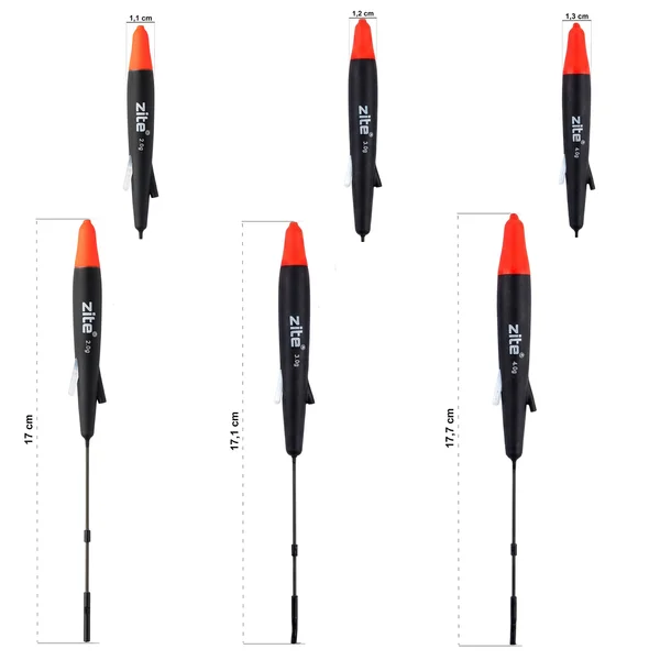 Zite Fishing Schlepp-Posen 6er Set – Rund & Slim 2g/3g/4g Forellenposen_auswahl2