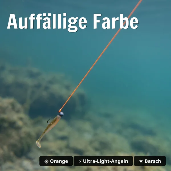 Zite Fishing Geflochtene Schnur orange 555 m 0,08 mm – 8-fach Braid für Ultra Light Angeln auf Barsch, 4,8 kg Tragkraft_auswahl4