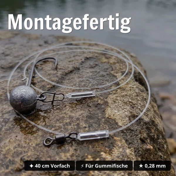 Zite Fishing Jighead 15 g Gr. 3/0 – Fertigmontage mit Fluorocarbon-Vorfach 40 cm, 0,28 mm für Zander, Hecht & Barsch_auswahl2