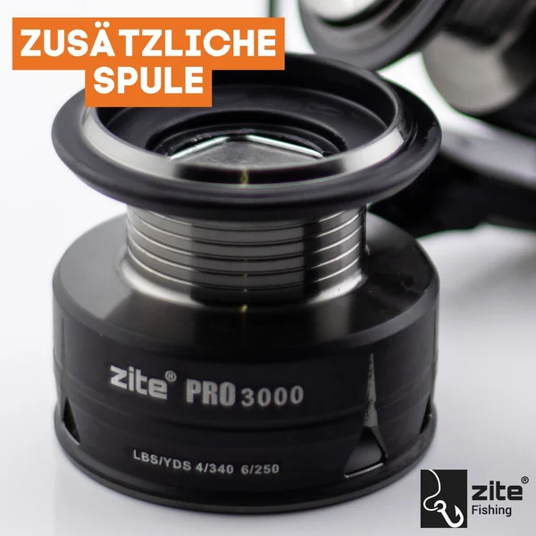 Zite Fishing Spinning Reel Pro 3000 Spinnrolle mit Frontbremse 8+1 2 Aluminiumspulen für Spinnfischen_auswahl6